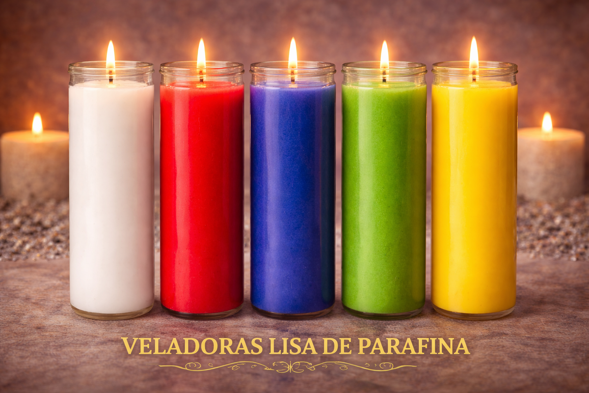 Veladora parafina lisa