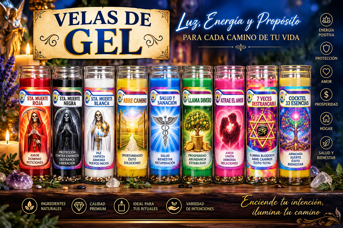 Veladora esotérica de gel