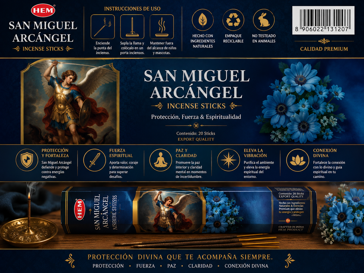 Incienso HEM San Miguel Arcángel - Protección, Fuerza y Paz