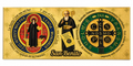 Billete Dorado de San Benito en Relieve