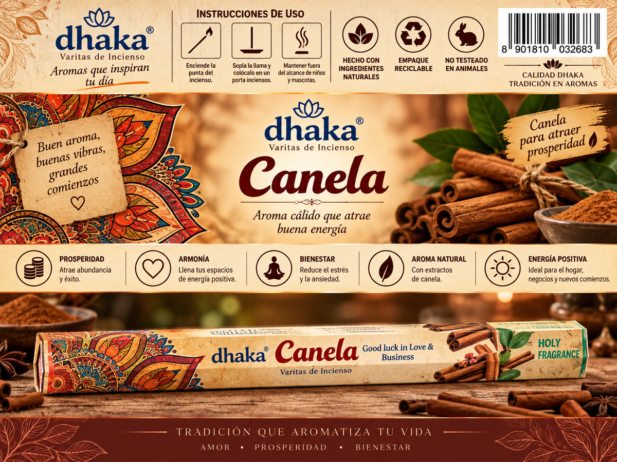 Incienso de Canela - Dhaka | Prosperidad, Nuevos Comienzos y Calidez