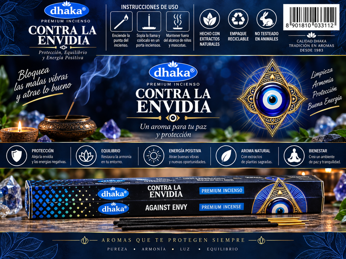 Incienso Contra la Envidia - Dhaka | Protección, Equilibrio y Armonía