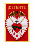 Detente del Sagrado Corazón de Jesús Bordado | Escudo Espiritual, Amparo y Devoción