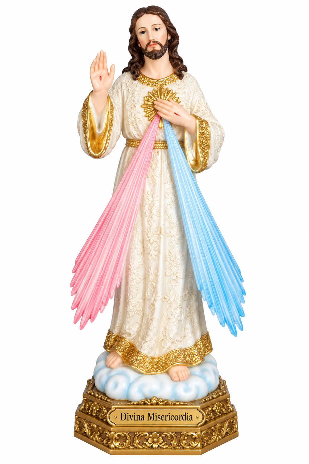 Estatua de Jesús de la Divina Misericordia en Resina Fina | Esperanza, Paz Interior y Consuelo