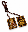 Escapulario de la Virgen del Carmen en Tela Bordada (Chico) | Protección, Amparo Maternal y Devoción
