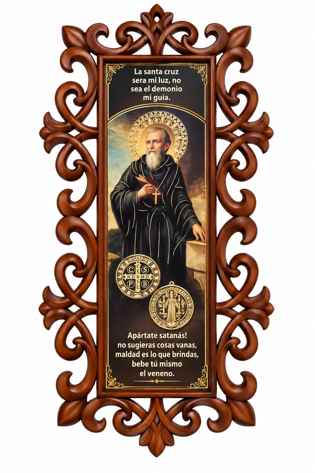 Cuadro religioso de protección de San Benito Abad
