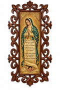 Cuadro religioso de protección de la Virgen de Guadalupe