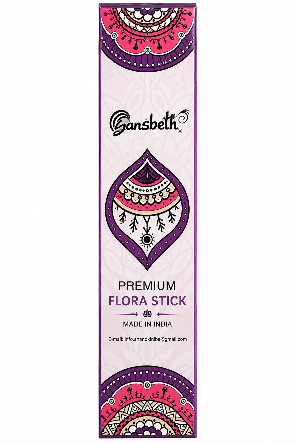 Incienso Indio Gansbeth Premium Flora Stick | Mandalas, Meditación Profunda y Calma Interior