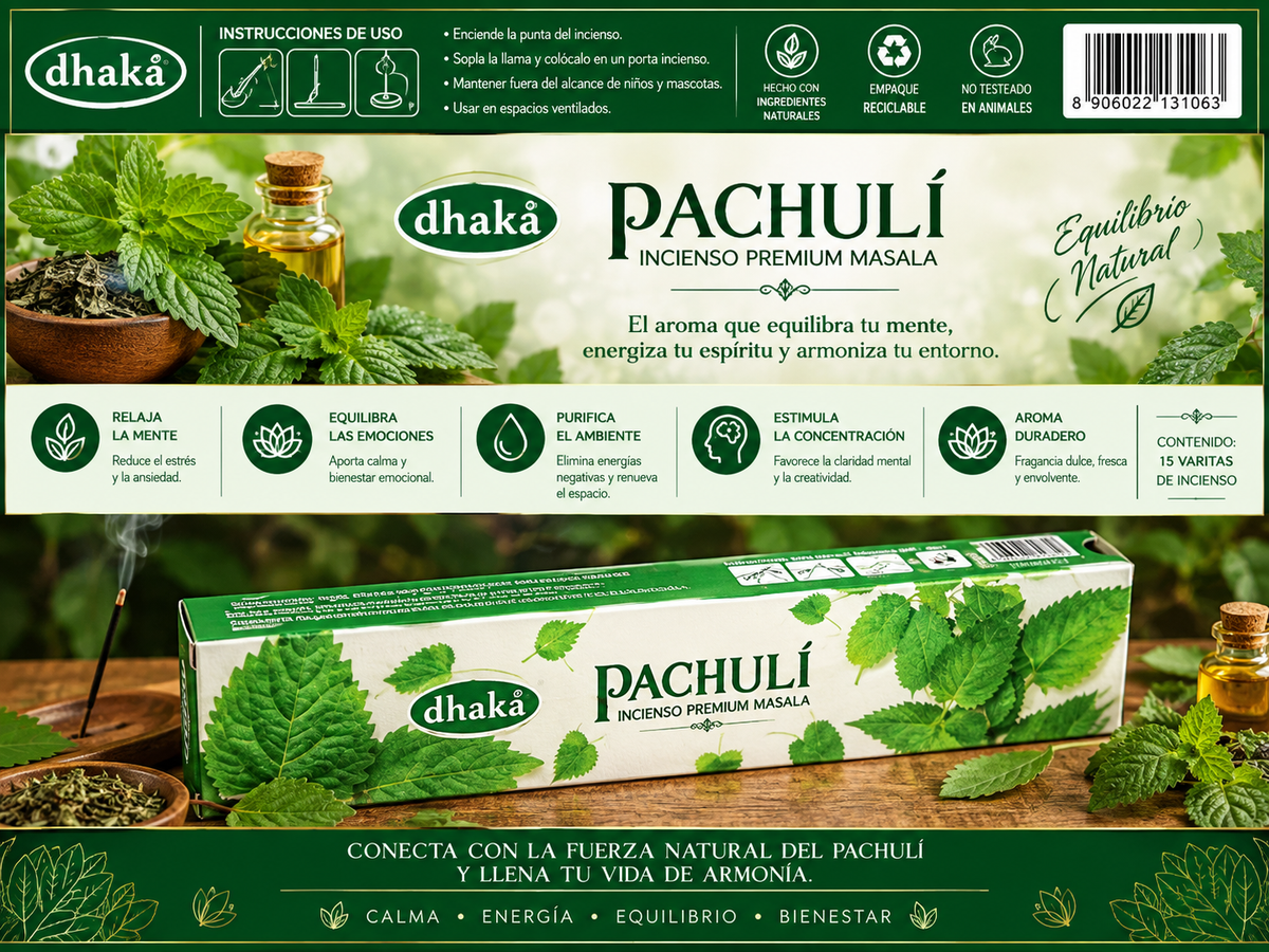 Incienso Masala Pachulí - Dhaka