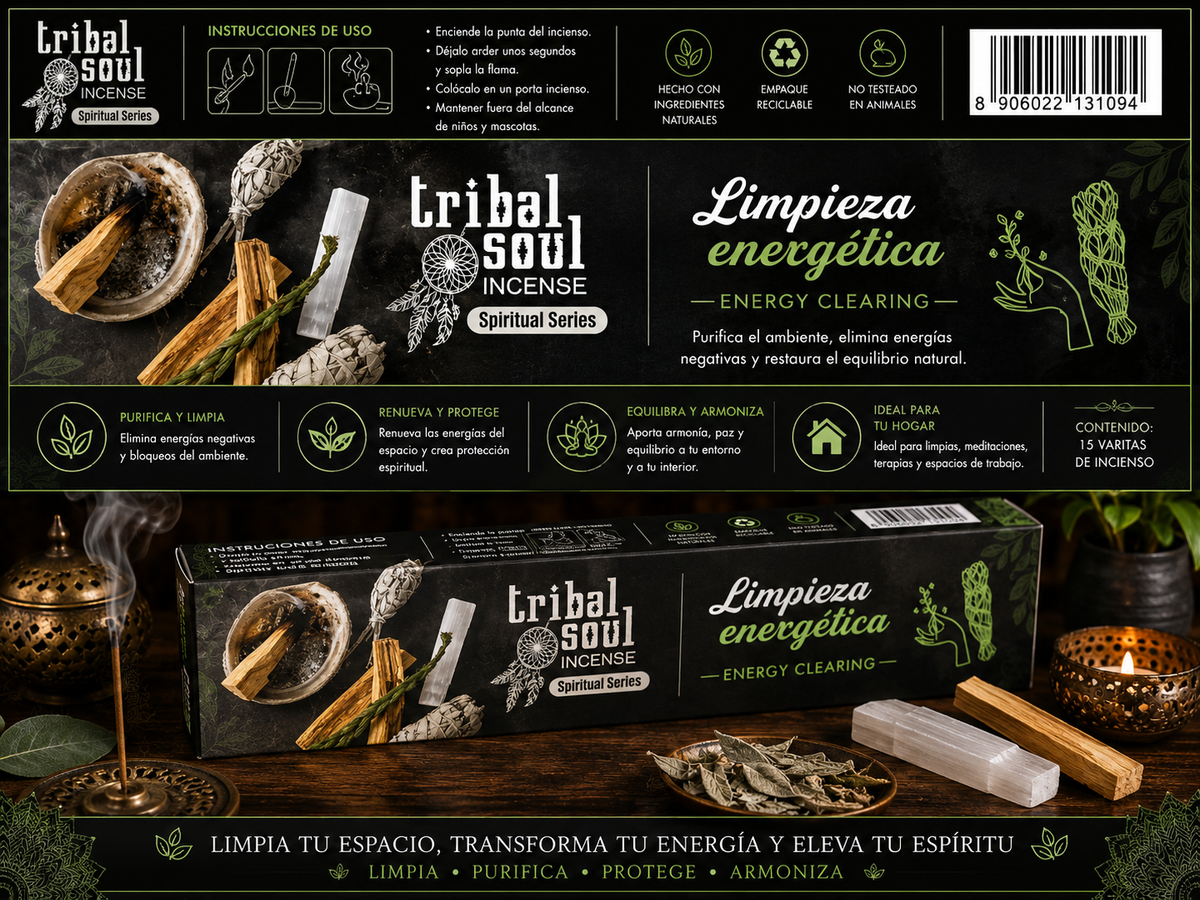 Incienso Tribal Soul Limpieza Energética (Energy Clearing)