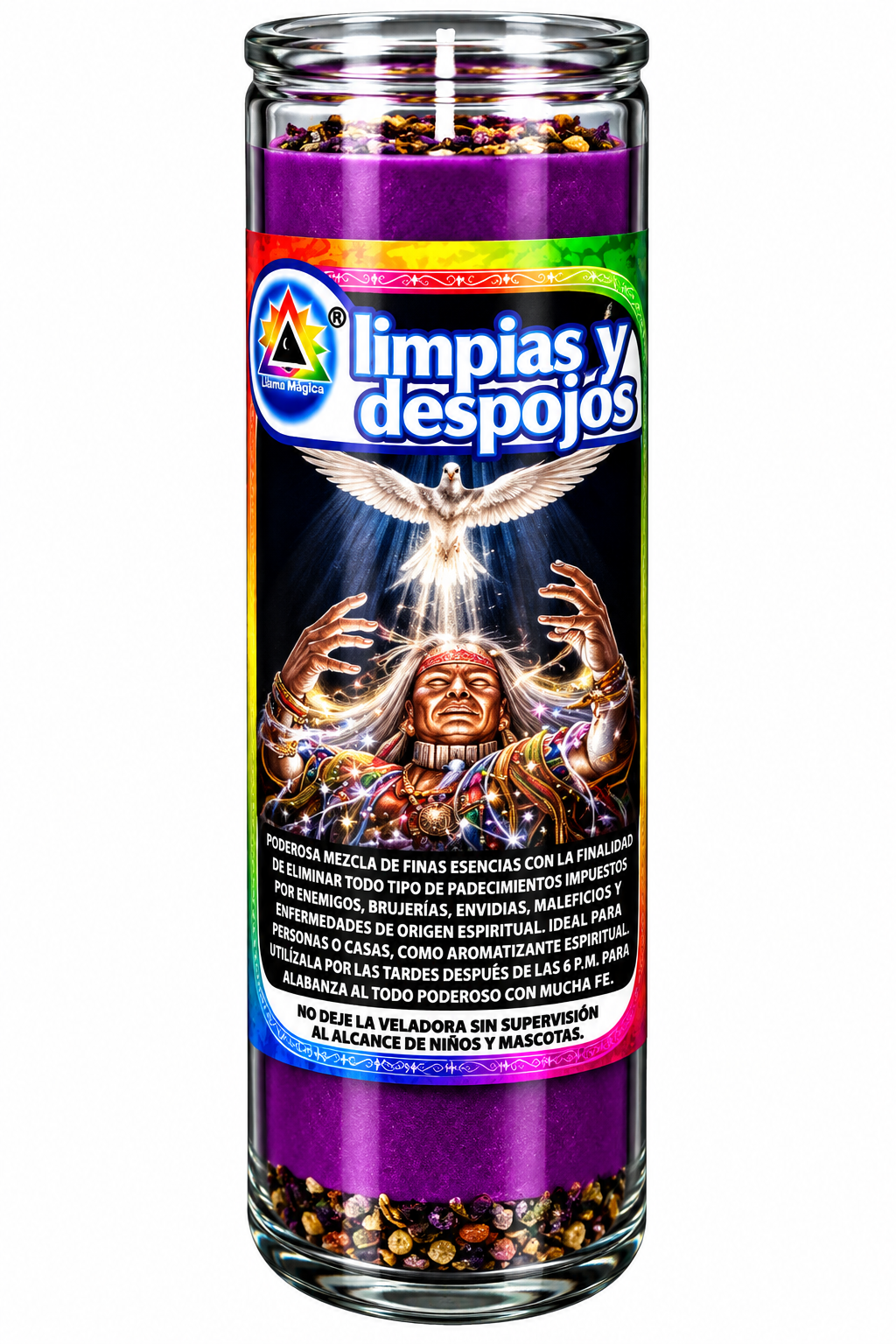 Veladora de gel varios títulos