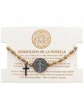 Pulsera de San Benito en Cordón Arena | Discernimiento, Protección y Paz Interior