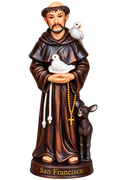 Figura de San Francisco de Asís (Versión Mini) en Resina