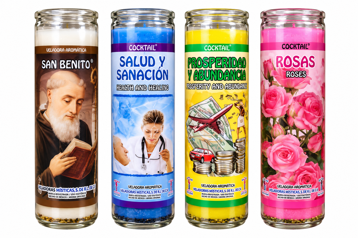 Veladora aromática varios títulos