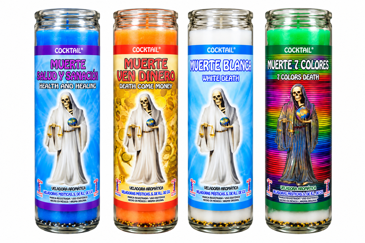 Veladora aromática Santa Muerte