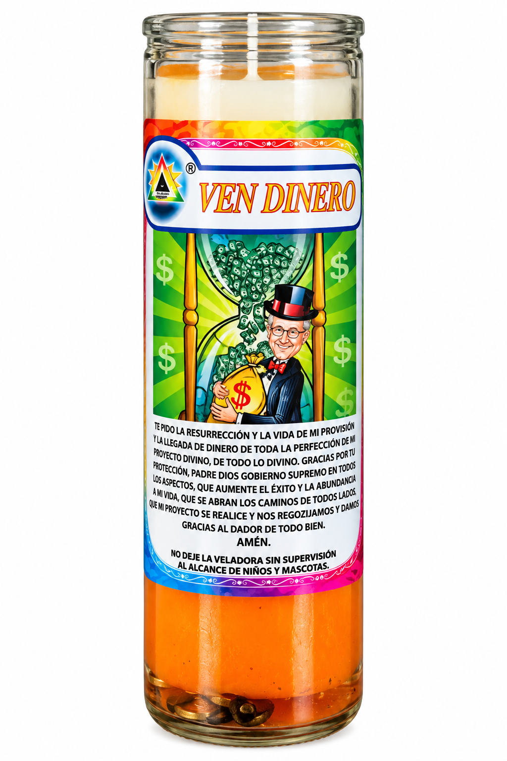 Veladora de gel varios títulos