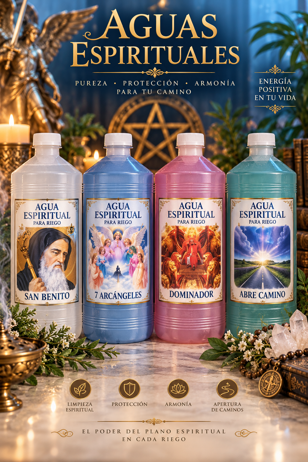 Aguas Espirituales de Riego y Baño | Purificación, Armonía y Abundancia