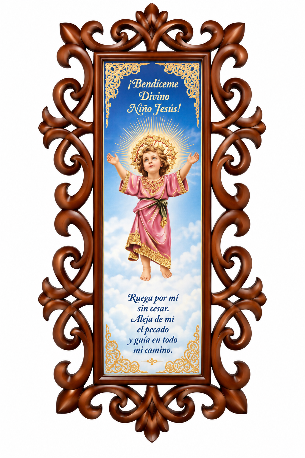 Cuadro religioso de protección del Divino Niño Jesús