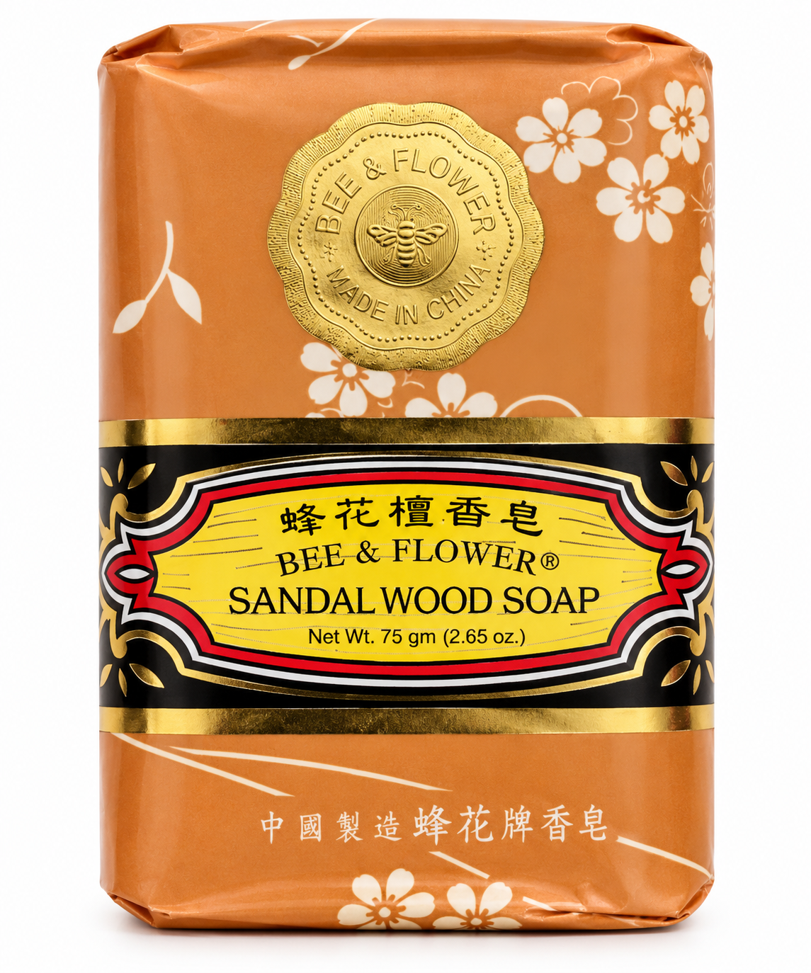 Jabón de Sándalo Tradicional Bee & Flower (75 g) | Armonía y Serenidad