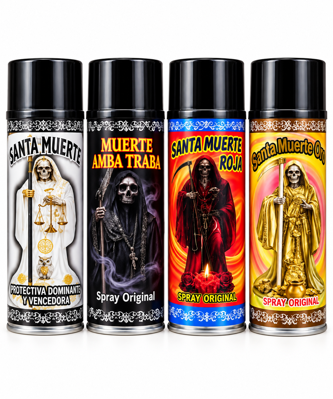 Sprays esotéricos Santa Muerte